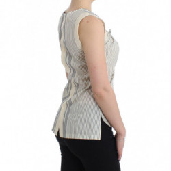 Canotta con fiocco, camicia a righe, da spiaggia - IT2 - S