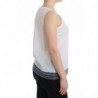 Camicia canotta bianca blu superiore senza maniche - IT44