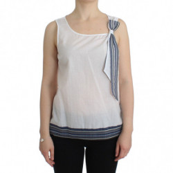 Camicia canotta bianca blu...