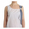 Camicia canotta bianca blu superiore senza maniche - IT46