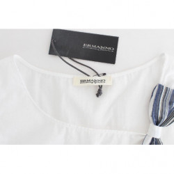 Camicia canotta bianca blu superiore senza maniche - IT46