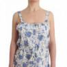 Beachwear Mini abito da spiaggia floreale blu corto - IT46