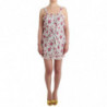 Beachwear Mini abito da spiaggia floreale rosa corto - IT48