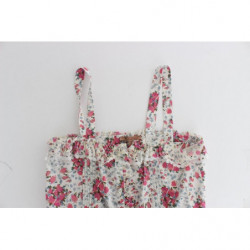 Beachwear Mini abito da spiaggia floreale rosa corto - IT48