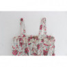 Beachwear Mini abito da spiaggia floreale rosa corto - IT48