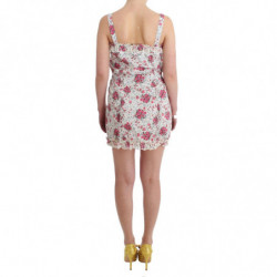 Beachwear Mini abito da spiaggia floreale rosa corto - IT44