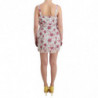 Beachwear Mini abito da spiaggia floreale rosa corto - IT44