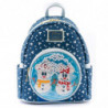 Zaino Loungefly Disney pupazzo di neve Topolino Minnie 26 cm