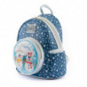 Zaino Loungefly Disney pupazzo di neve Topolino Minnie 26 cm