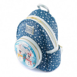 Zaino Loungefly Disney pupazzo di neve Topolino Minnie 26 cm