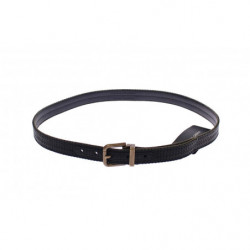 Cintura con logo in pelle blu - 95 CM / 38 INCHES
