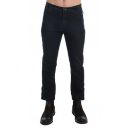 Jeans in denim con pantaloni slim in cotone blu - W34