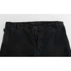 Jeans in denim con pantaloni slim in cotone blu - W34
