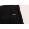 Pantaloni dalla vestibilità dritta cotone velluto coste nero - IT48