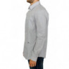 Camicia casual in cotone a righe grigie - IT52 - XL