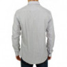Camicia casual in cotone a righe grigie - IT52 - XL