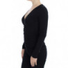 Maglione a maniche lunghe elasticizzato nero - IT40 - XS