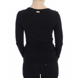 Maglione a maniche lunghe elasticizzato nero - IT40 - XS
