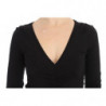 Maglione a maniche lunghe elasticizzato nero - IT40 - XS