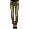 Jeans slim fit in cotone elasticizzato con lavaggio verde - W24
