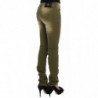 Jeans slim fit in cotone elasticizzato con lavaggio verde - W24