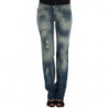 Jeans a vita bassa in cotone blu - W26