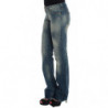 Jeans a vita bassa in cotone blu - W26