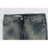 Jeans a vita bassa in cotone blu - W26