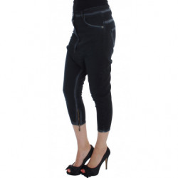 Jeans rilassanti larghi in cotone blu elasticizzato - W26