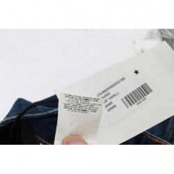 Jeans a vita bassa elasticizzati in cotone blu - W26