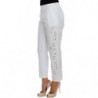 Abito con ritaglio floreale bianco Pantaloni siciliani - IT40-S