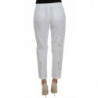 Abito con ritaglio floreale bianco Pantaloni siciliani - IT40-S