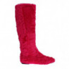 Stivali piatti in pelle di agnello rosa - EU38/US7.5