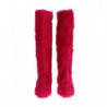 Stivali piatti in pelle di agnello rosa - EU38/US7.5
