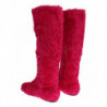 Stivali piatti in pelle di agnello rosa - EU38/US7.5