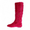 Stivali piatti in pelle di agnello rosa - EU38/US7.5