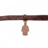 Bracciale in argento 925 in oro 18 carati CZ Hamsa Eye - S