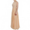 Abito a figura intera in seta beige - IT40-S