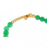 Bracciale in argento 925 con croce CZ dorata e pietra di giada - XS
