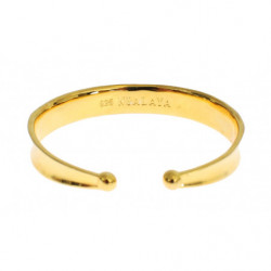Bracciale rigido in argento 925 sterling gold CZ - M