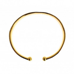 Bracciale rigido in argento 925 sterling gold CZ - M