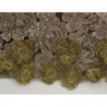 Abito maxi cristallo in pizzo lungo ORO - M
