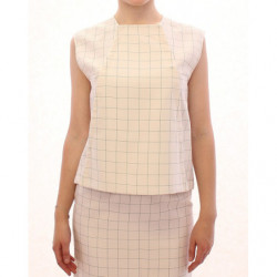 Top camicia a quadri in...