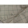 Top camicia a quadri in cotone bianco - IT42-M
