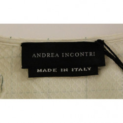Top camicia a quadri in cotone bianco - IT42-M