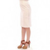 Gonna tubino a quadretti in cotone bianco - IT40-S