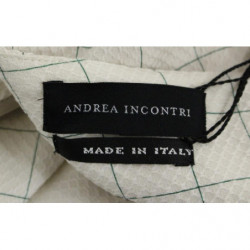 Gonna tubino a quadretti in cotone bianco - IT40-S