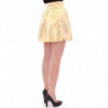 Minigonna con ricamo floreale beige - IT42-M