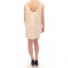 Miniabito a trapezio senza maniche beige - IT42-M