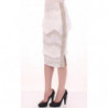 Gonna a tubino dritta in acrilico bianco - IT40-S